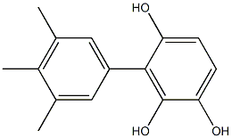 3-(3,4,5-Trimethylphenyl)benzene-1,2,4-triol Struktur