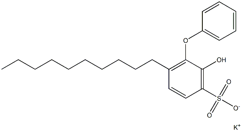 2-Hydroxy-6-decyl[oxybisbenzene]-3-sulfonic acid potassium salt Struktur