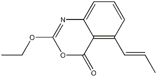 2-Ethoxy-5-(1-propenyl)-4H-3,1-benzoxazin-4-one Struktur