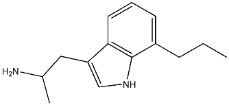 3-(2-Aminopropyl)-7-propyl-1H-indole Struktur