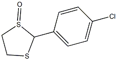 2-(4-Chlorophenyl)-1,3-dithiolane 1-oxide Struktur