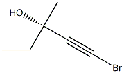 [S,(-)]-1-Bromo-3-methyl-1-pentyne-3-ol Struktur