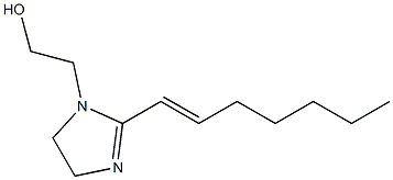 1-(2-Hydroxyethyl)-2-(1-heptenyl)-2-imidazoline Struktur