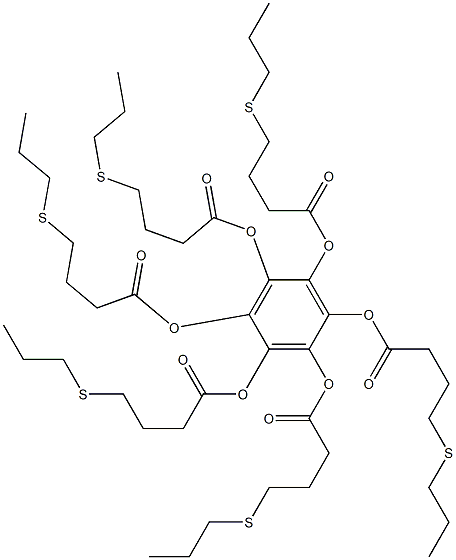 Benzenehexol hexakis[4-(propylthio)butanoate] Struktur