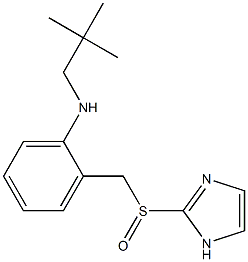 N-(2,2-Dimethylpropyl)-2-[(1H-imidazol-2-yl)sulfinylmethyl]aniline Struktur