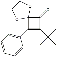 7-tert-Butyl-8-phenyl-1,4-dioxaspiro[4.3]oct-7-en-6-one Struktur