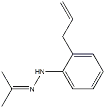 Acetone 2-allylphenyl hydrazone Struktur