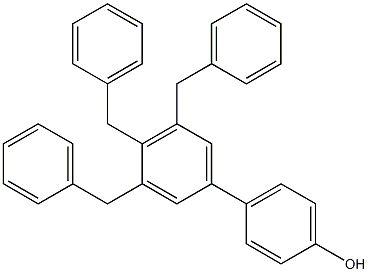 4-(3,4,5-Tribenzylphenyl)phenol Struktur