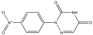 2-[4-Nitrophenyl]-1,2,4-triazine-3,5(2H,4H)-dione Struktur