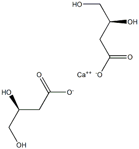 Bis[[S,(+)]-3,4-dihydroxybutyric acid] calcium salt Struktur