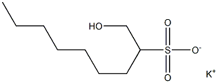 1-Hydroxynonane-2-sulfonic acid potassium salt Struktur