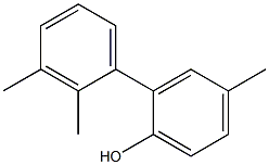 4-Methyl-2-(2,3-dimethylphenyl)phenol Struktur