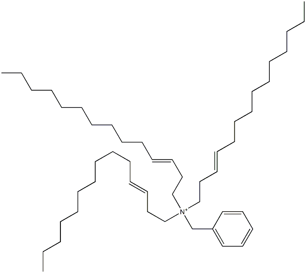 Tri(3-tetradecenyl)benzylaminium Struktur