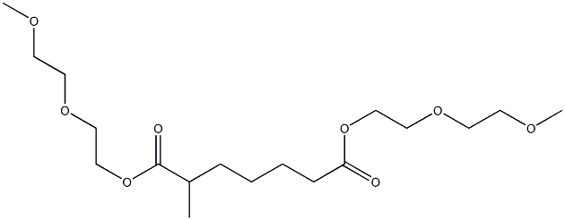 Hexane-1,5-dicarboxylic acid bis[2-(2-methoxyethoxy)ethyl] ester Struktur