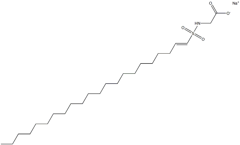 N-(1-Docosenylsulfonyl)glycine sodium salt Struktur