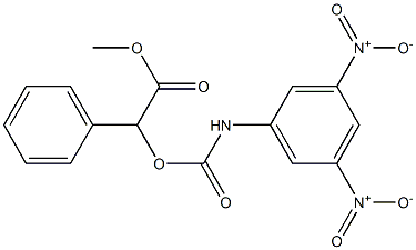 2-(3,5-Dinitrophenylaminocarbonyloxy)-2-phenylacetic acid methyl ester Struktur