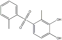 3,4-Dihydroxy-2,2'-dimethyl[sulfonylbisbenzene] Struktur