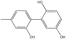 4'-Methyl-1,1'-biphenyl-2,2',5-triol Struktur