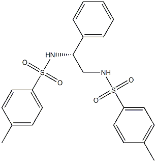 N,N'-[(R)-1-Phenylethylene]bis(p-toluenesulfonamide) Struktur