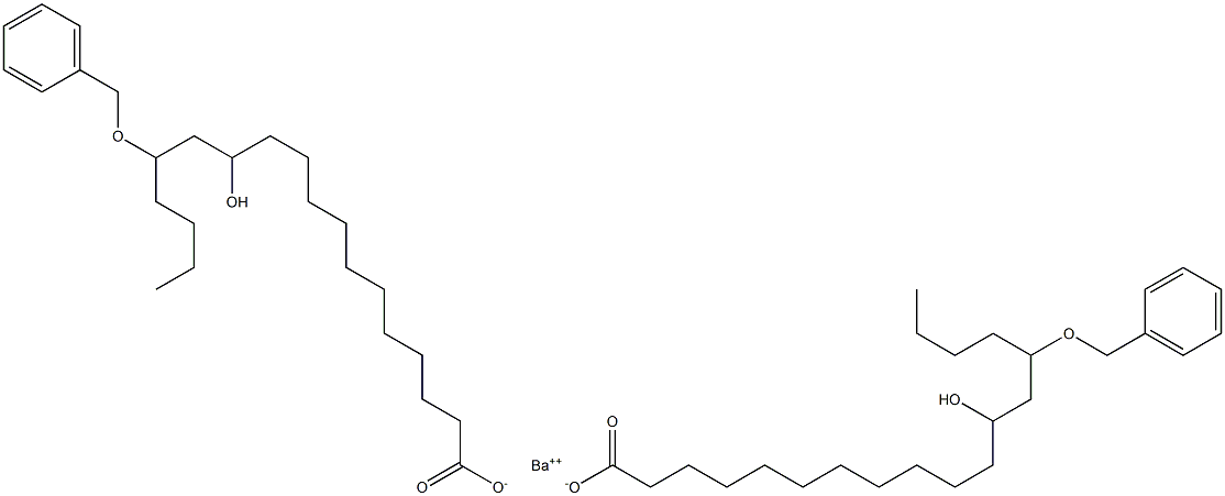 Bis(14-benzyloxy-12-hydroxystearic acid)barium salt Struktur