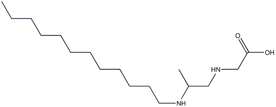 N-[2-(Dodecylamino)propyl]aminoacetic acid Struktur