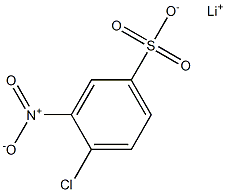 4-Chloro-3-nitrobenzenesulfonic acid lithium salt Struktur