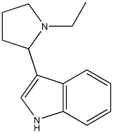 3-(1-Ethyl-2-pyrrolidinyl)-1H-indole Struktur