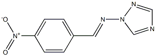 1-(p-Nitrobenzylideneamino)-1H-1,2,4-triazole Struktur