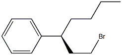 [S,(+)]-1-Bromo-3-phenylheptane Struktur