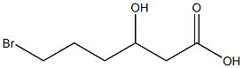 3-Hydroxy-6-bromohexanoic acid Struktur