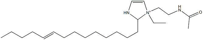 1-[2-(Acetylamino)ethyl]-1-ethyl-2-(9-tetradecenyl)-4-imidazoline-1-ium Struktur