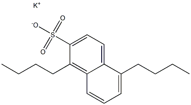 1,5-Dibutyl-2-naphthalenesulfonic acid potassium salt Struktur