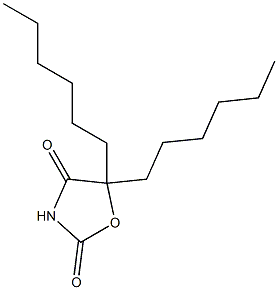 5,5-Dihexyloxazolidine-2,4-dione Struktur