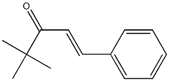 (1E)-1-Phenyl-4,4-dimethyl-1-pentene-3-one Struktur