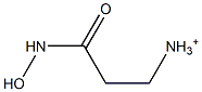 3-Hydroxyamino-3-oxopropan-1-aminium Struktur