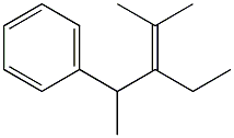 2-Methyl-3-ethyl-4-phenyl-2-pentene Struktur