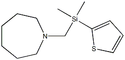 Hexahydro-1-[[(2-thienyl)dimethylsilyl]methyl]-1H-azepine Struktur