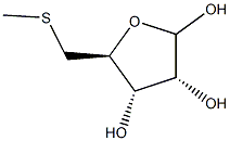 5-(Methylthio)-5-deoxy-D-ribofuranose- Struktur