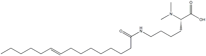 N6-(9-Pentadecenoyl)-N2,N2-dimethyllysine Struktur