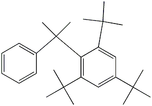 2-(2,4,6-Tri-tert-butylphenyl)-2-phenylpropane Struktur