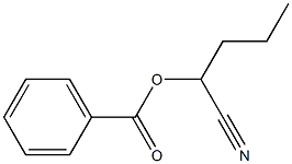 Benzoic acid 1-cyanobutyl ester Struktur