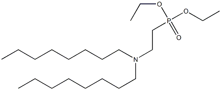 2-(Dioctylamino)ethylphosphonic acid diethyl ester Struktur