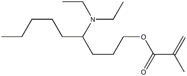 Methacrylic acid 4-(diethylamino)nonyl ester Struktur