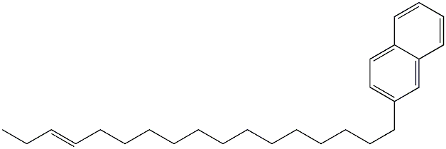 2-(14-Heptadecenyl)naphthalene Struktur