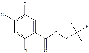 2,4-Dichloro-5-fluorobenzoic acid 2,2,2-trifluoroethyl ester Struktur