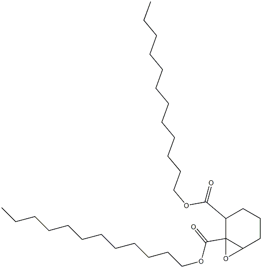 7-Oxabicyclo[4.1.0]heptane-1,2-dicarboxylic acid didodecyl ester Struktur