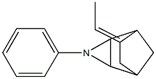 6-Ethylidene-3-phenyl-3-azatricyclo[3.2.1.02,4]octane Struktur