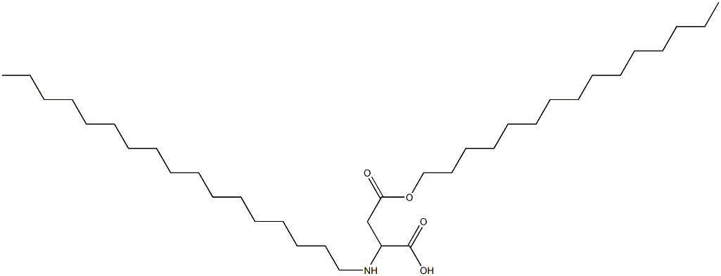 2-Heptadecylamino-3-(pentadecyloxycarbonyl)propionic acid Struktur