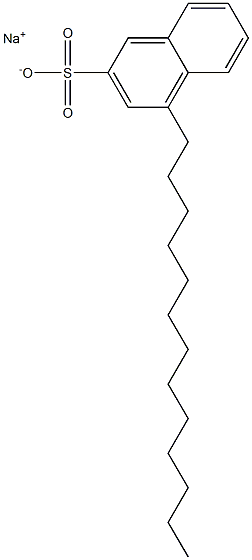 4-Tridecyl-2-naphthalenesulfonic acid sodium salt Struktur