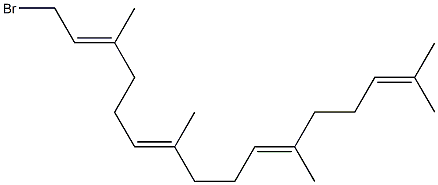 [(2E,6E,10E)-3,7,11,15-Tetramethyl-2,6,10,14-hexadecatetrene-1-yl] bromide Struktur